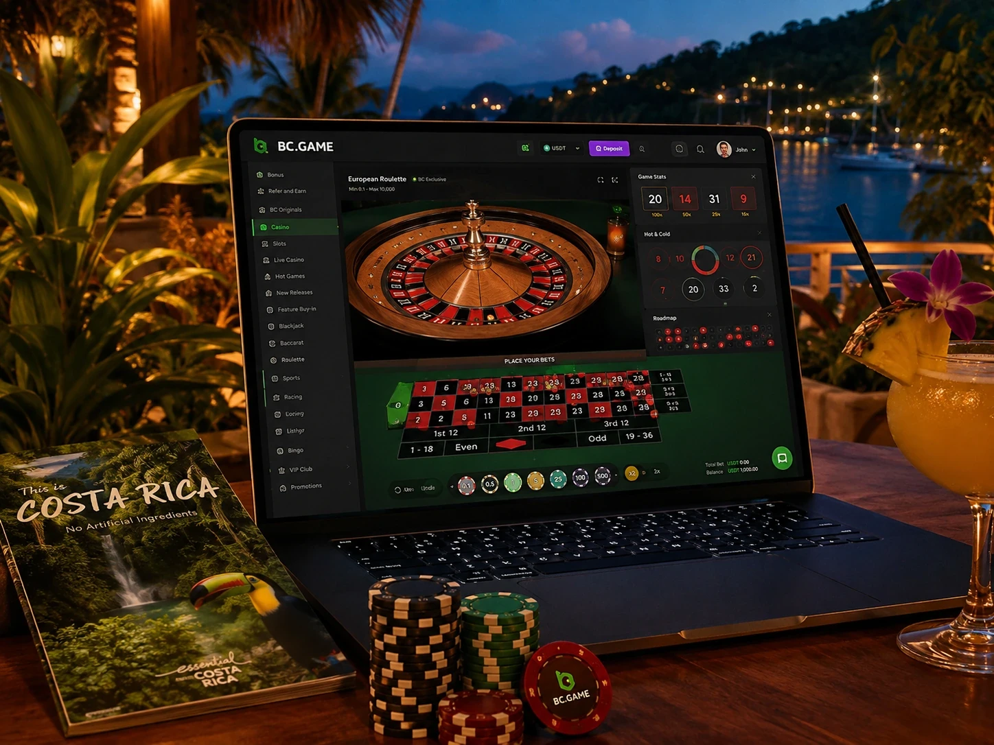 Juego de casino en BC Game Costa Rica