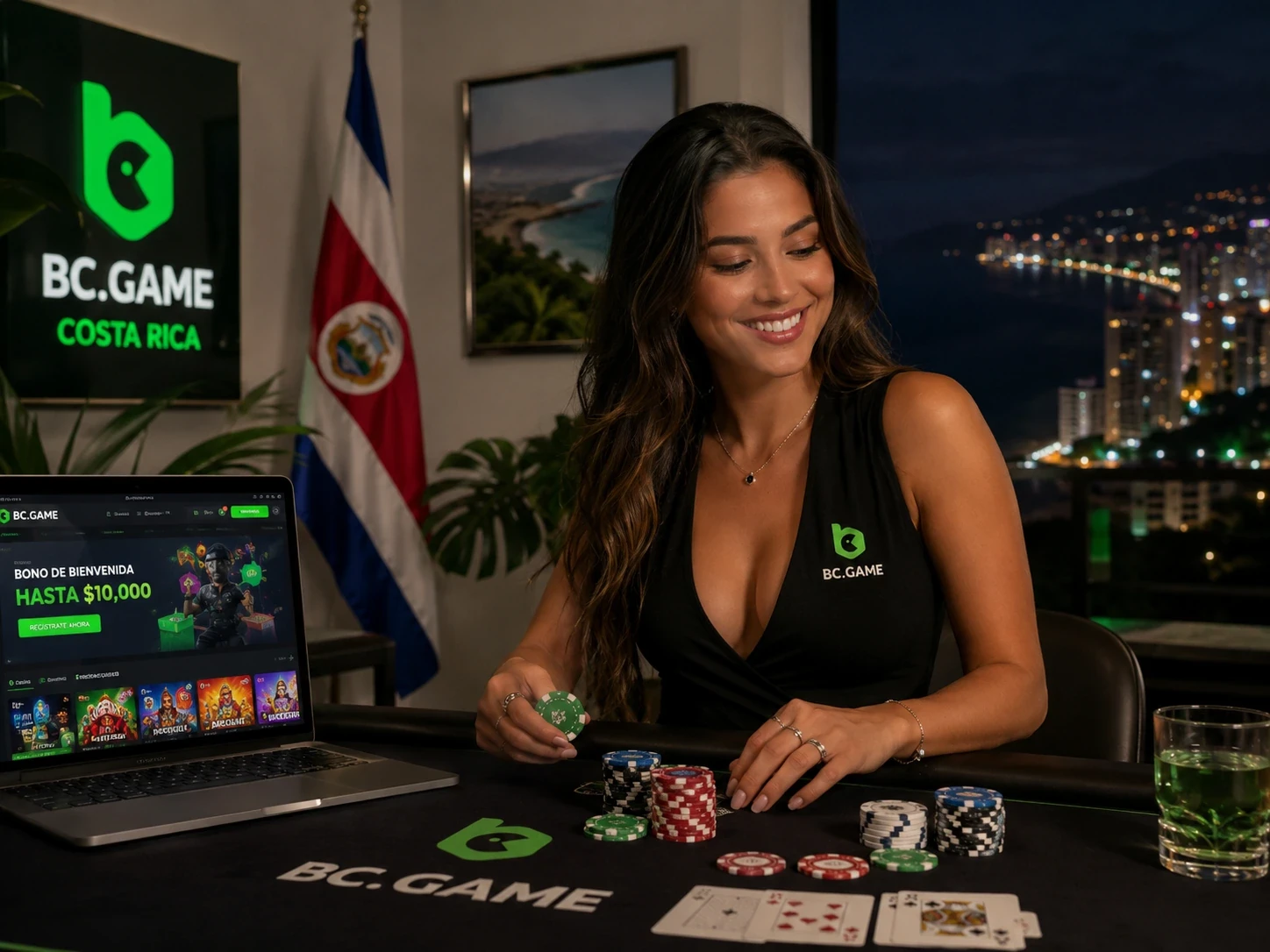 Jugadora en BC Game Costa Rica Casino